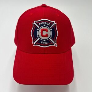 Chicago Fire‎ Soccer Club Red Embroidered Logo Baseball Cap Hat MLS
